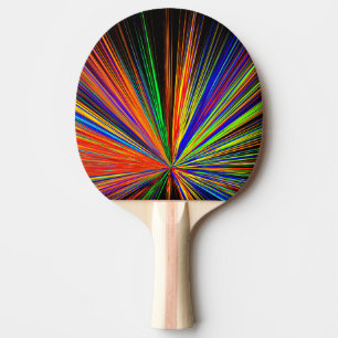 Raquette De Ping Pong Zoom sur la couleur de fond - Multicolore arc-en-c