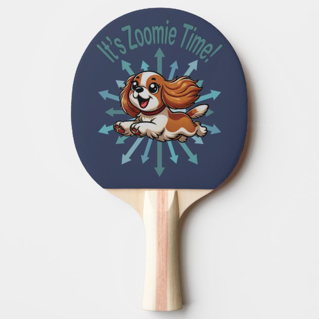 Raquette De Ping Pong Zoomie Time Cavalier Spaniel (Devant)
