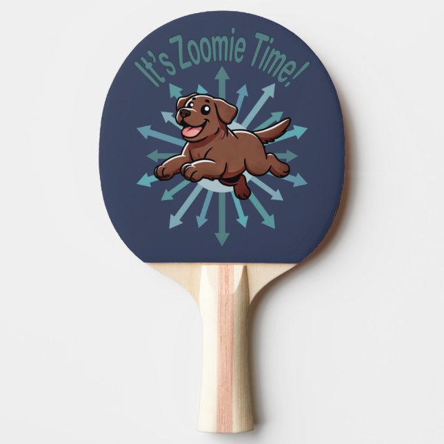 Raquette De Ping Pong Zoomie Time Chocolate Lab (Devant)