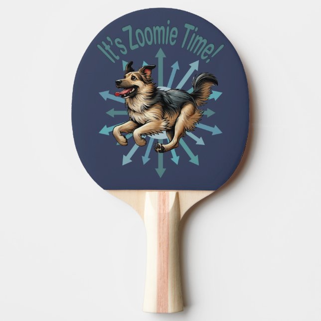 Raquette De Ping Pong Zoomie Time Large Mutt (Devant)