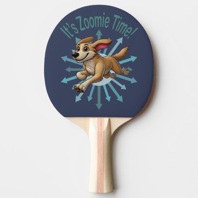 Raquette De Ping Pong Zoomie Time Medium Tan Mutt (Devant)