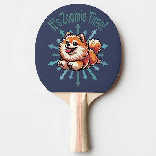 Raquette De Ping Pong Zoomie Time Pomeranian (Devant)