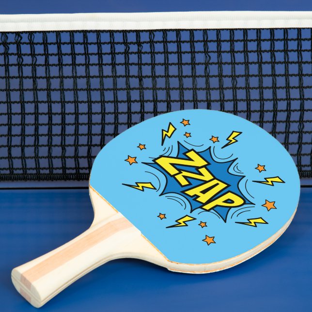 Raquette De Ping Pong Zzap Comic Bubble Ping Pong Paddle (Insitu)