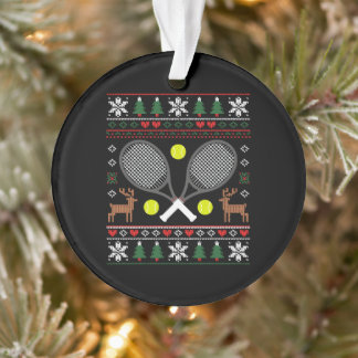 Raquette de tennis de Noël Sweater hideux Renne Xm