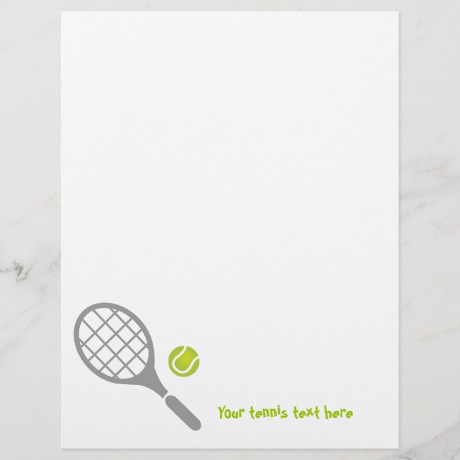 Raquette de tennis et flyer sur mesure (Devant)