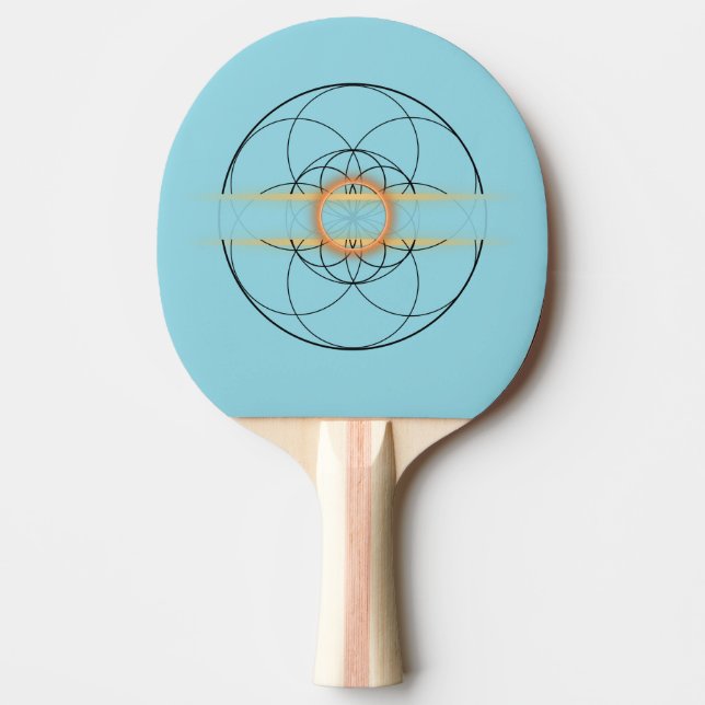 raquette ping pong fleur de vie (Devant)