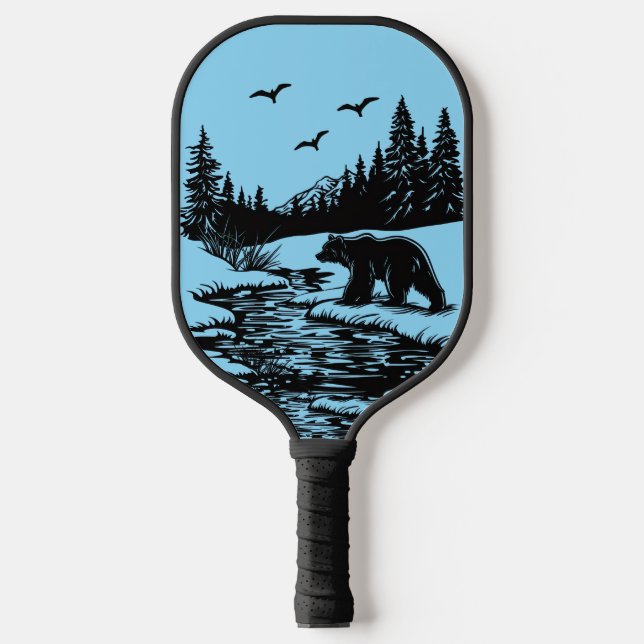 Raquettes de Pickleball Mighty Forest Bear (Recto)