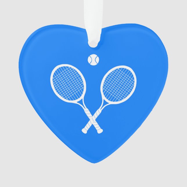 Raquettes de tennis blanc Coeur bleu (devant)
