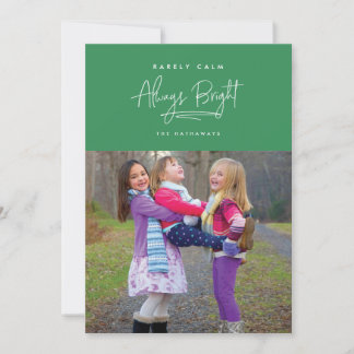 Rarement Calme, Toujours Bright Couleur Carte phot