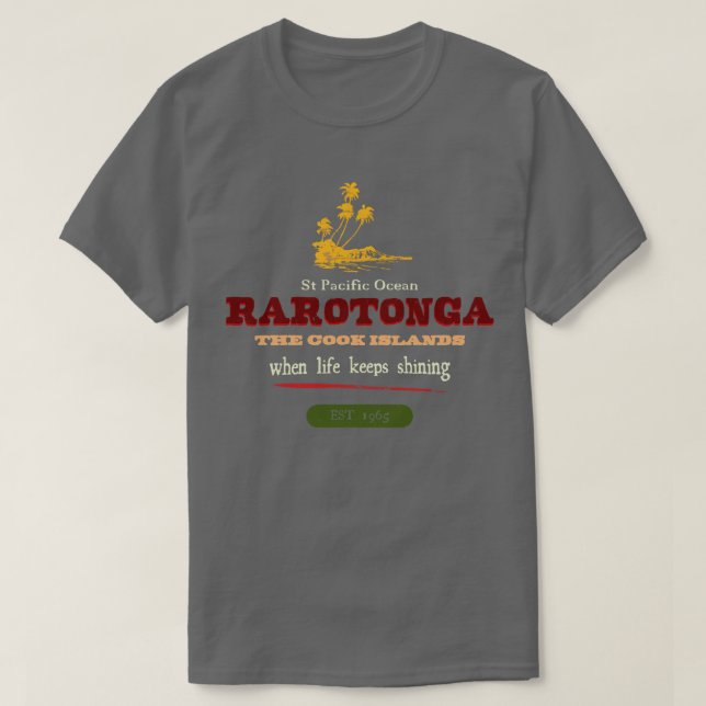 Rarotonga Les Îles Cook TShirt (Design devant)