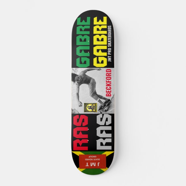 RAS GABRE BECKFORD  JMT Skateboard (Recto)