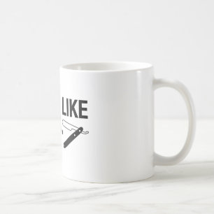 Rasage comme un homme, rasoir droit - tasse de