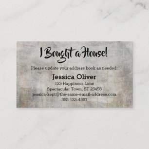 Rasé, Rustique "J'ai acheté une maison !" Carte