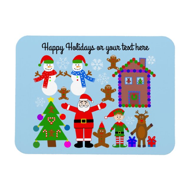 Rassemblement de Noël Magnet #2 (Horizontal)