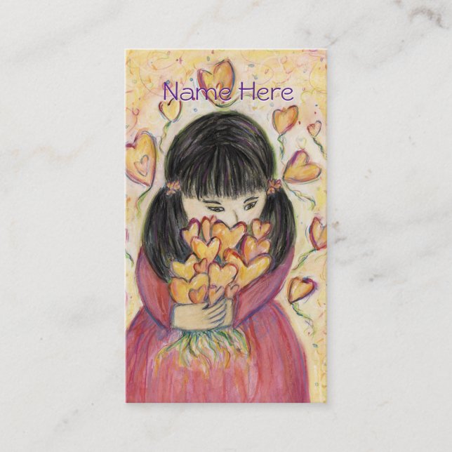Rassembler les coeurs d'amour Carte de visite d'ar (Devant)