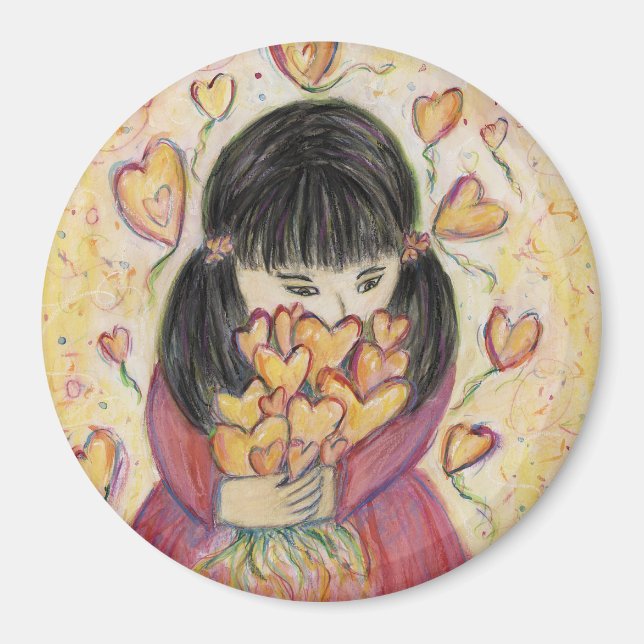 Rassembler les coeurs d'amour Les aimants frigorif (Devant)