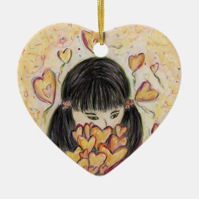 Rassembler les coeurs d'amour Ornement cadeau de v (Devant)