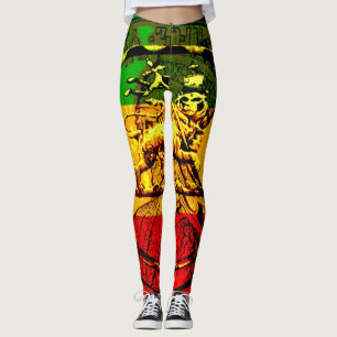 Rasta Leggings Lion de Juda Design