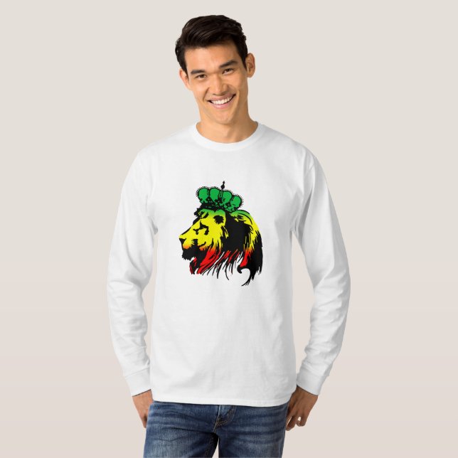 Rasta Lion de Juda T-Shirt (Devant entier)