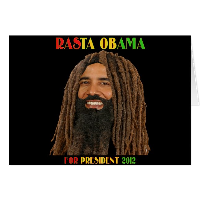 Rasta Obama pour le président 2012 (Devant horizontal)