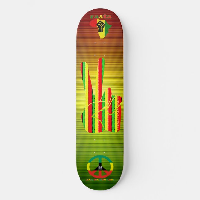 Rasta Reggae Skateboard (Recto)