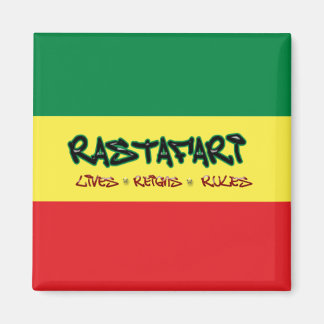 Rastafari vit règne règles Magnet