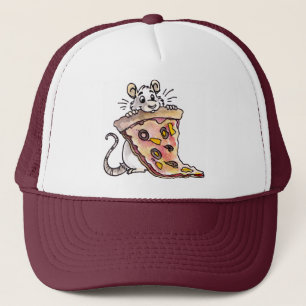 Rat avec le casquette de pizza