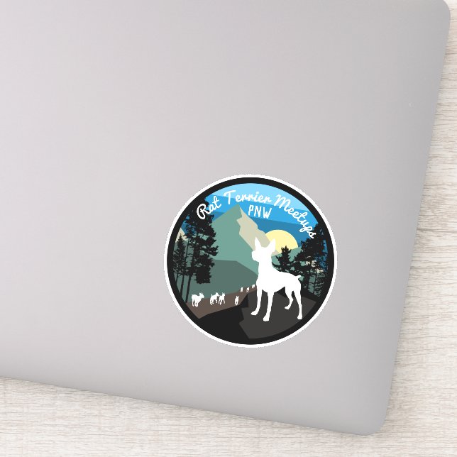 Rat Terrier Meetups PNW - autocollant officiel (Détail)