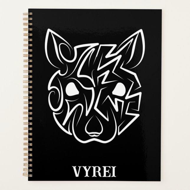 Rat tribal noir et blanc (Devant)