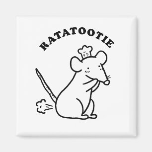 Rata-tootie Cute Funny Animal Pun Citation Magnet