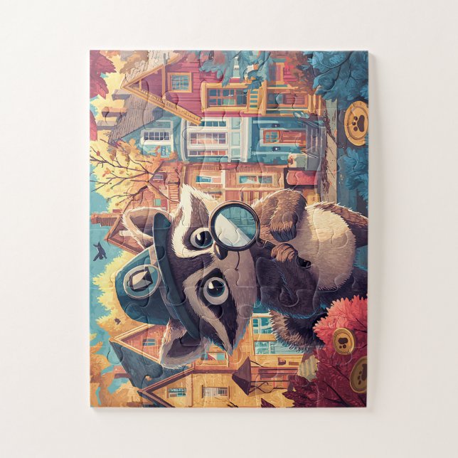 Raton Laveur Détective - Puzzle Mystérieux (Vertical)