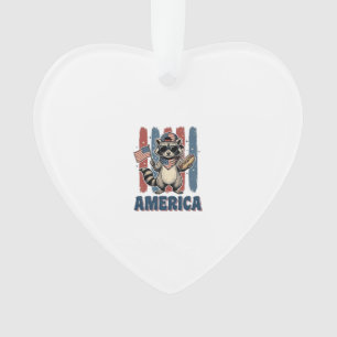 Raton laveur patriotique America Vintage Shirt Des