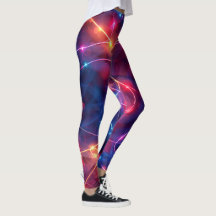 Rave City enchevêtrement de néon lumières leggings