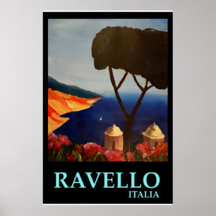 Ravello Italie - Poster de style rétro