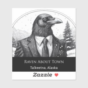 Raven About Talkeetna - Sticker en vinyle coupé