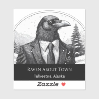 Raven About Talkeetna - Sticker en vinyle coupé