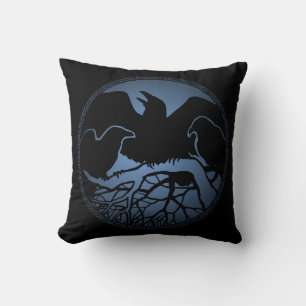 Raven Art Coussin Native Spirit Animal Raven Couss
