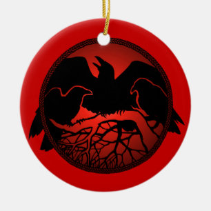 Raven Art Ornament Black Crow Décorations Cadeaux