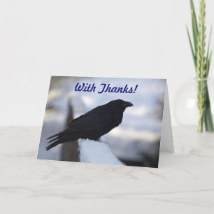 Raven "Avec Merci !" cartes de vœux