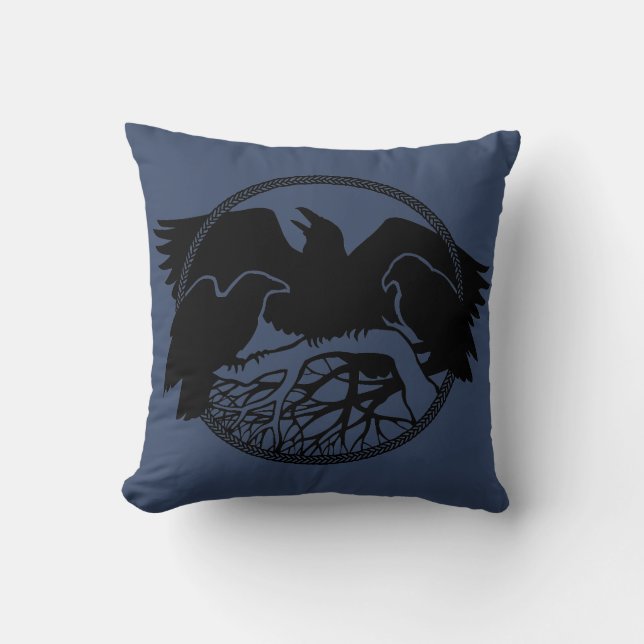 Raven Coussin Premières Nations Raven Art Coussins (Recto)