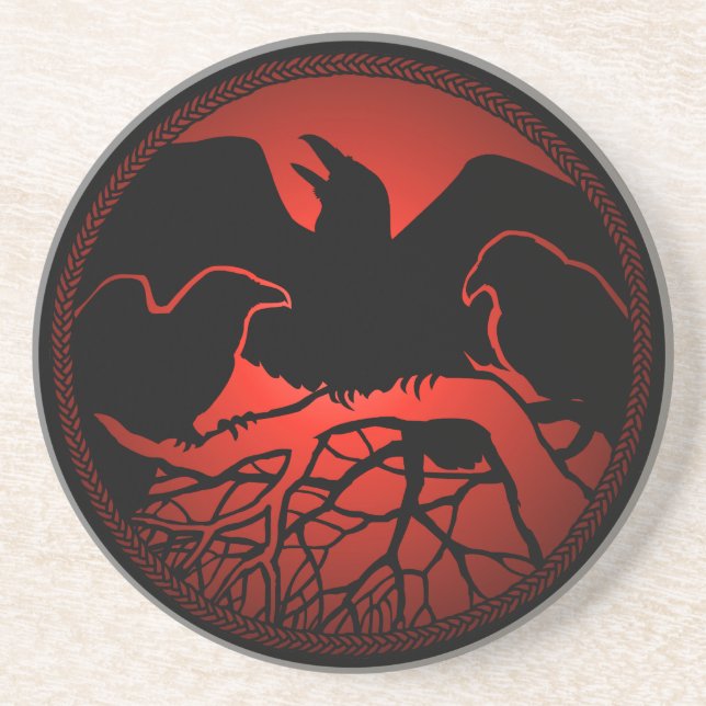 Raven Dessous de verre Corbeau Cadeau Corbeau & Cr (Devant)