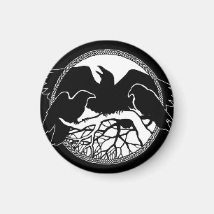 Raven Magnet Raven Art Amérindien Frigo Cadeaux Ma