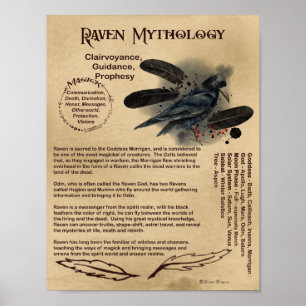 RAVEN MYTHOLOGIE POSTER