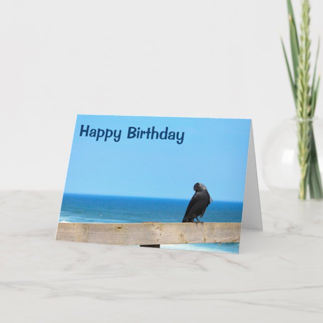 Raven regarde une joyeuse carte d'anniversaire (Devant)