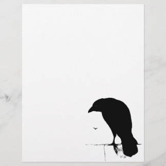Raven Silhouette - Goth Ravens et Crows Vintages