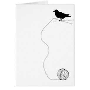 Raven tricotant la carte