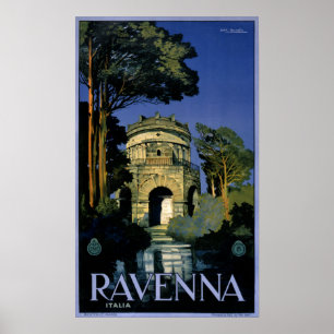 Ravenna Italia Vintage Travel Poster Restored