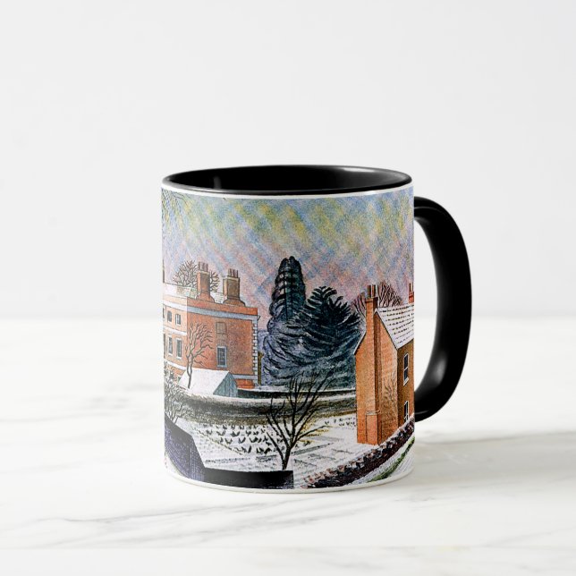 Ravilier - Vicarage en hiver, fine art Mug (Devant droit)