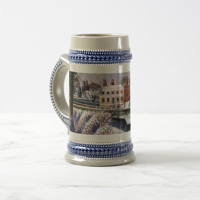 Ravilier - Vicarage en hiver, fine art Mug (Devant gauche)