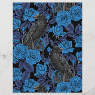 Ravins et roses bleus